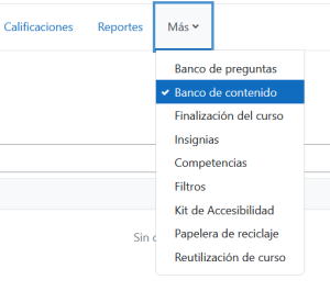 Abrir Banco de contenido